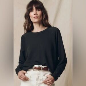 The Great. Black collage sweatshirt Sz 0